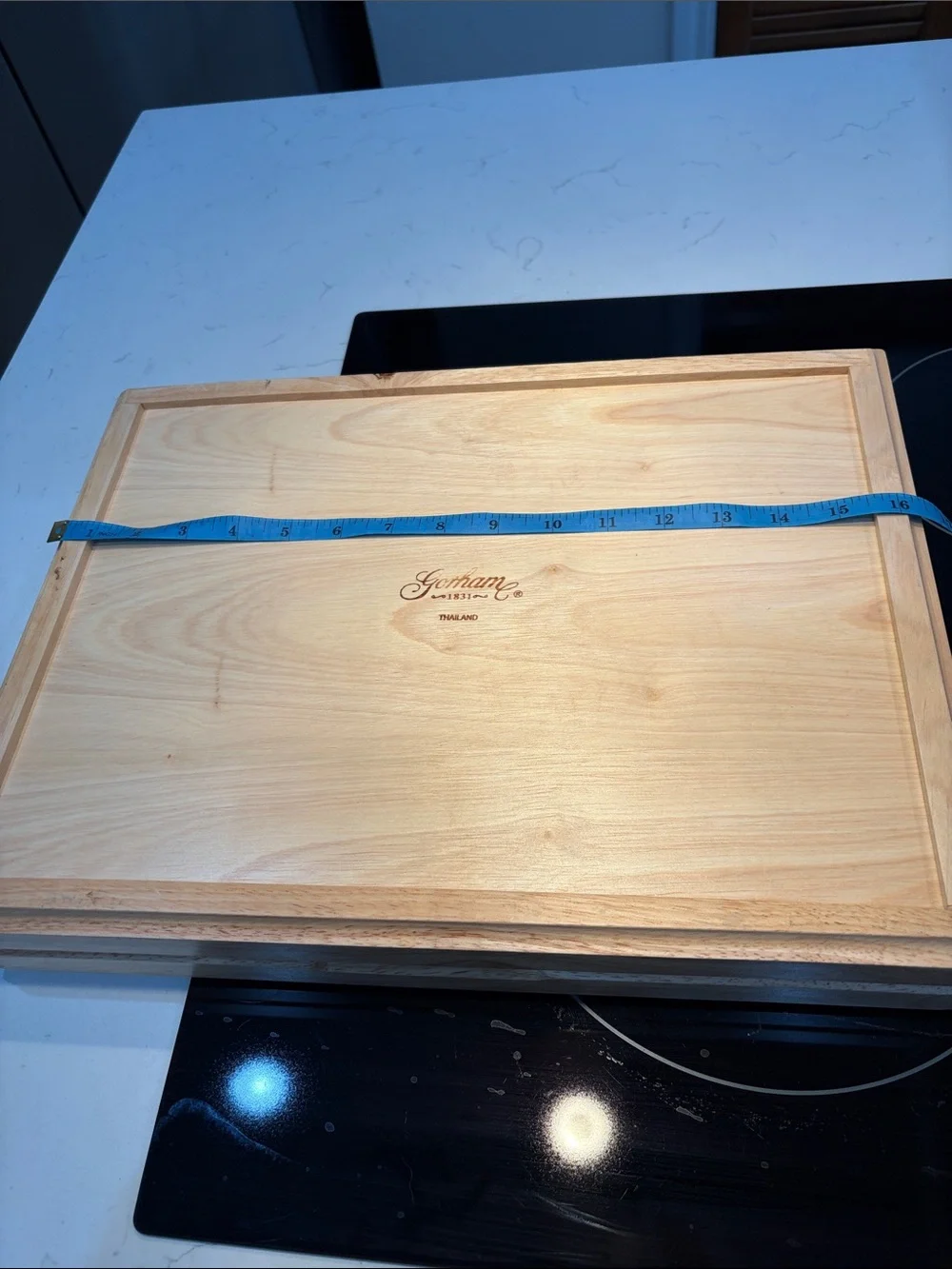 Gorham Wood Silverware Flatware Drawer Organizer Tray 6 Sections 16” X 12” X 3”